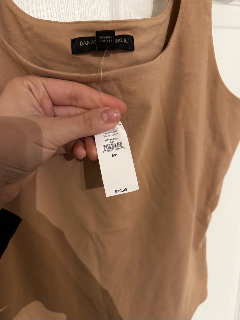 Banana Republic Camel Brown Scoop Neck Bodysuit - Picture 4 of 4